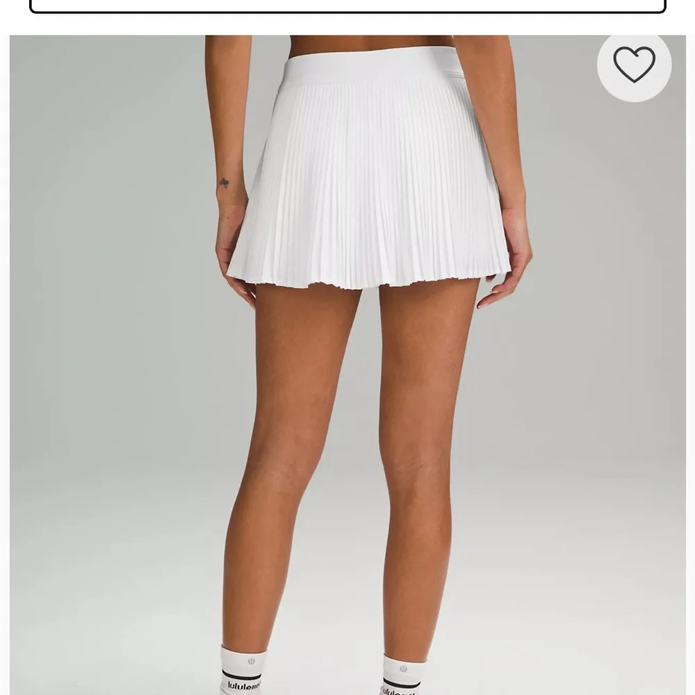 lululemon athletica White Pleated Tennis Skort